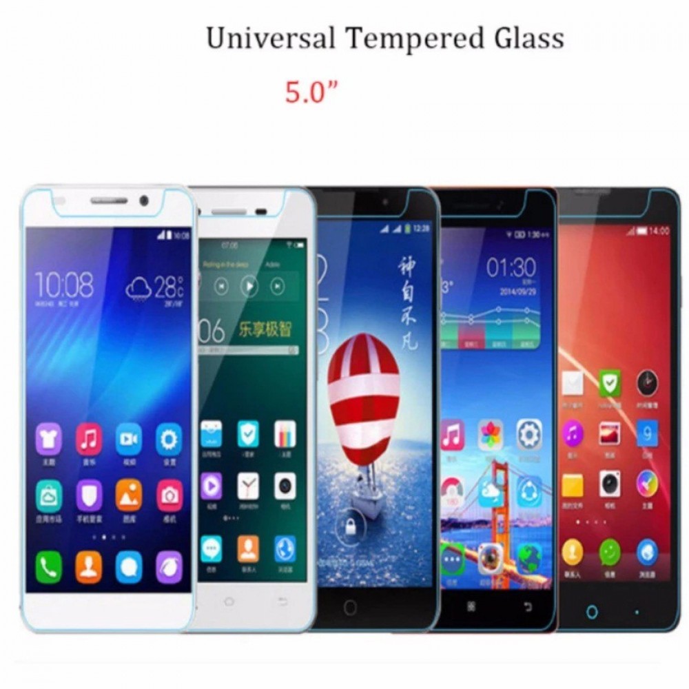 Universal Tempered Glass Screen Protector 5.0" Compatible 5 Inch Smart Phone Universal Tempered Glass Screen Protector 5.0" Compatible 5 Inch Smart Phone