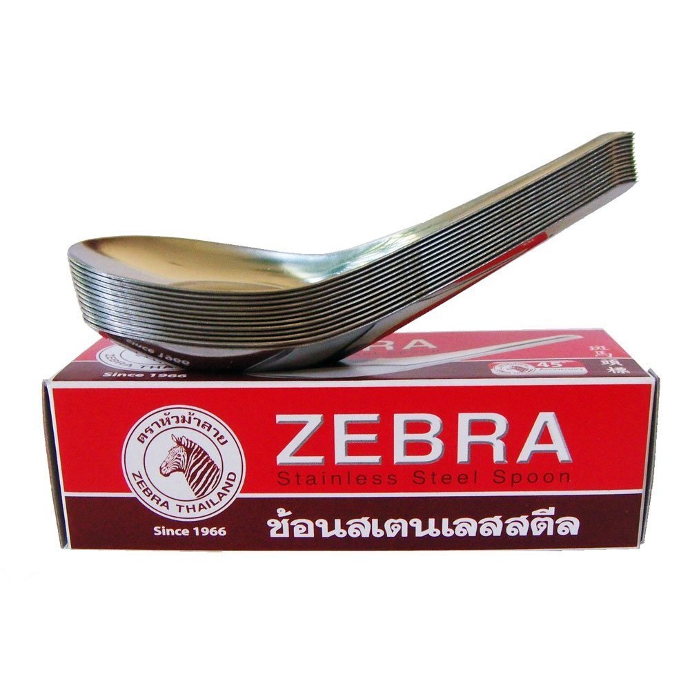 Zebra Stainless Steel Spoon 12 Pcs Zebra Stainless Steel Spoon 12 Pcs
