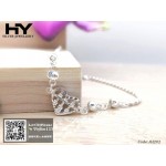 [HY Exclusive Series] S925 Sterling Silver Romantic Heart Shaped Abacus Bracelet JH202