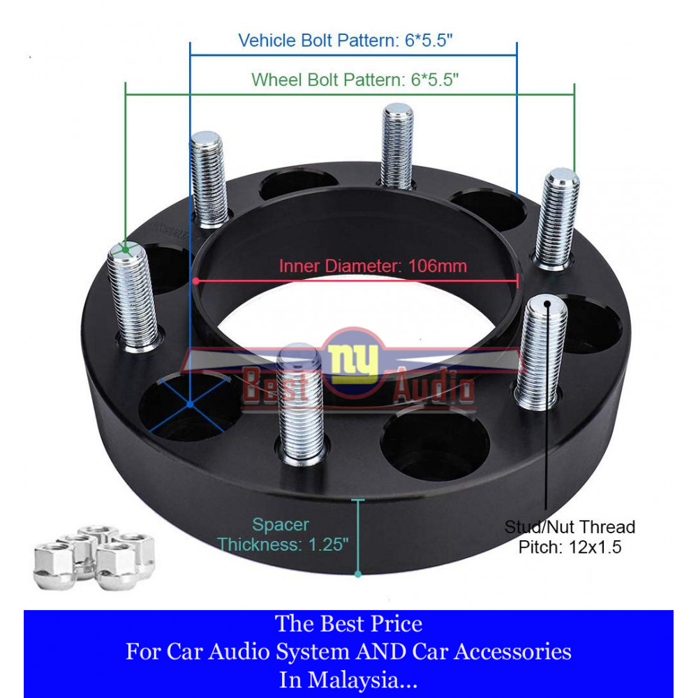 6139.7106.30 4X4 Wheel Spacer WITH Lip