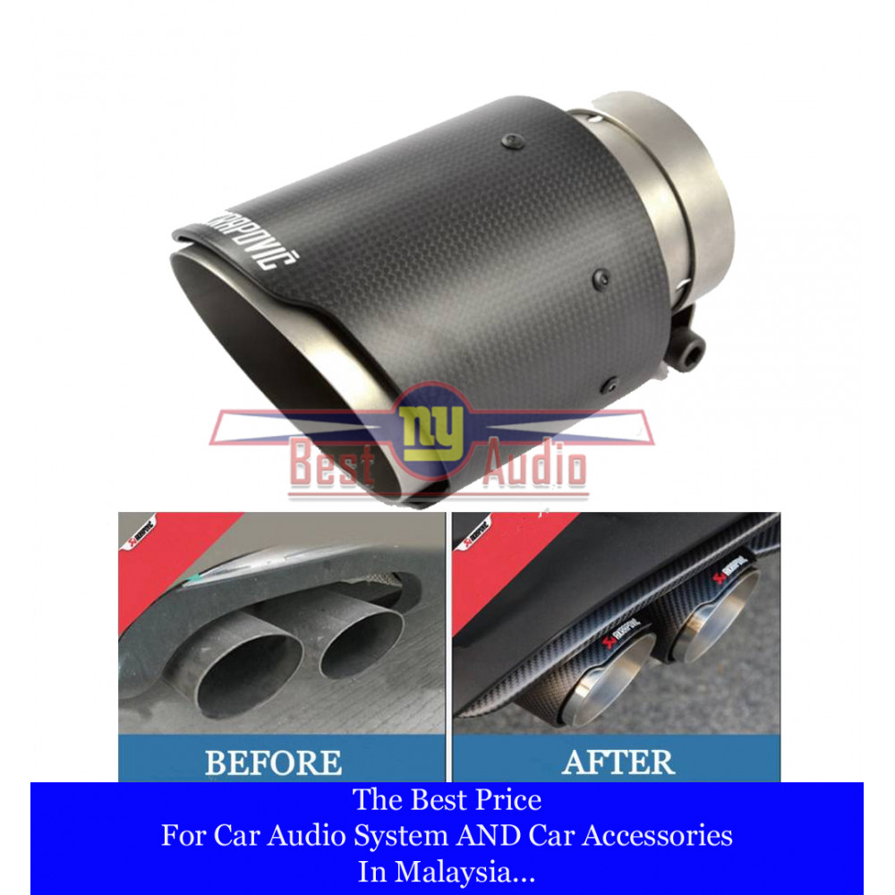 Carbon Fiber Exhaust Tip / Muffler Stainless Steel Exhaust pipe Cover