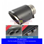 Carbon Fiber Exhaust Tip / Muffler Stainless Steel Exhaust pipe Cover