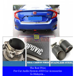 Carbon Fiber Exhaust Tip / Muffler Stainless Steel Exhaust pipe Cover
