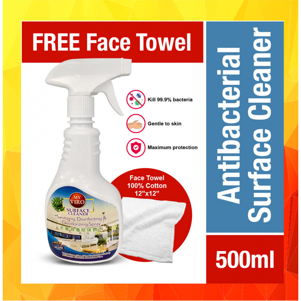 My VIRO Surface Cleaner - Kills 99.9% of bacteria-ReadyStock My VIRO Surface Cleaner - Kills 99.9% of bacteria-ReadyStock