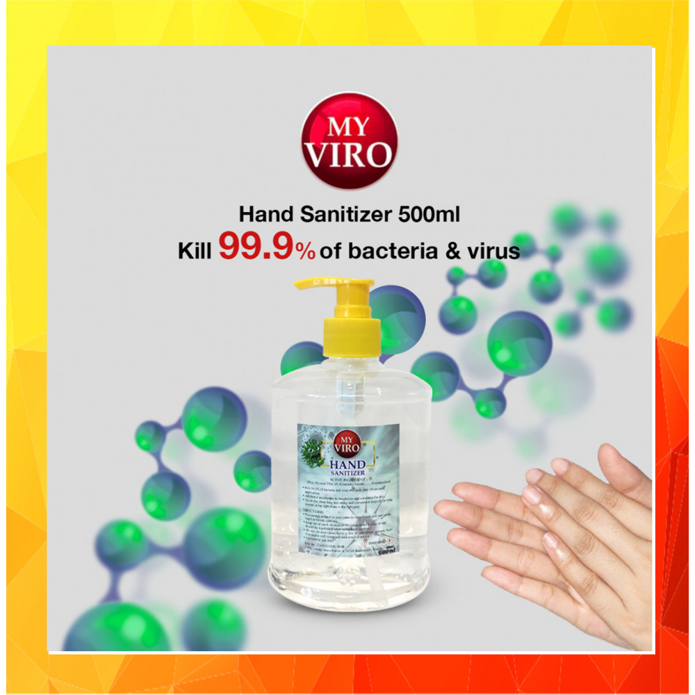 [Ready Stock]Hand Sanitizer 500ML [Ethyl Alcohol 75% v/v]