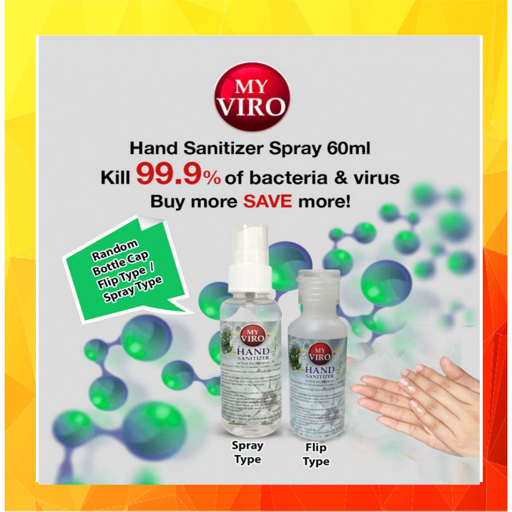 [Ready Stock]Hand Sanitizer Spray  60ML [Ethyl Alcohol 75% v/v]