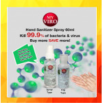 [Ready Stock]Hand Sanitizer Spray  60ML [Ethyl Alcohol 75% v/v]