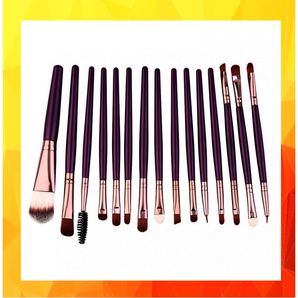 Beauty Essential Cosmetic Makeup Brush Women Foundation (15pcs)