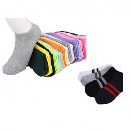 image of Unisex adult socks , short socks (set of 12 pairs) Random colour