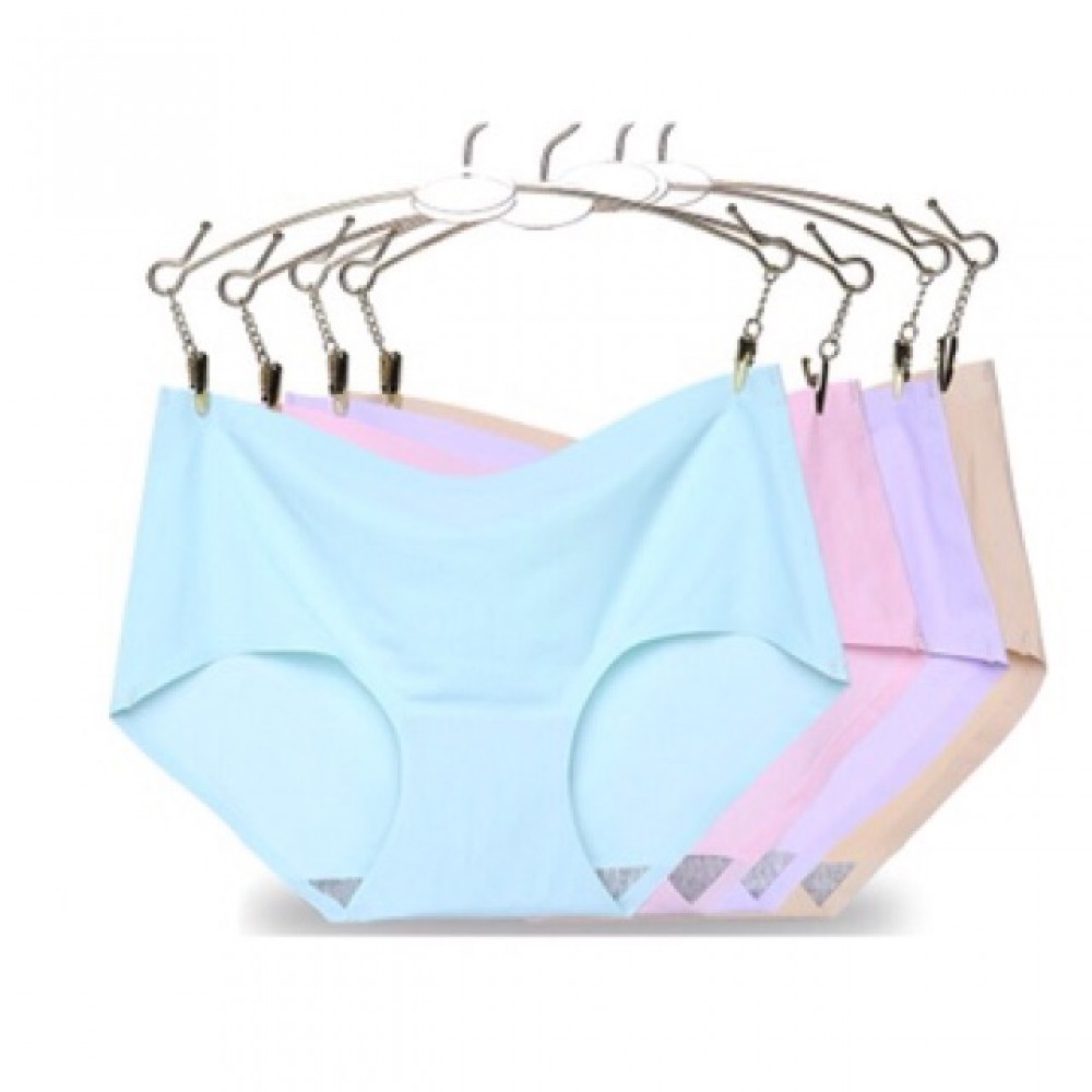 Ready stocks, 4 pcs per set , random colour seemless underwear Ready stocks, 4 pcs per set , random colour seemless underwear