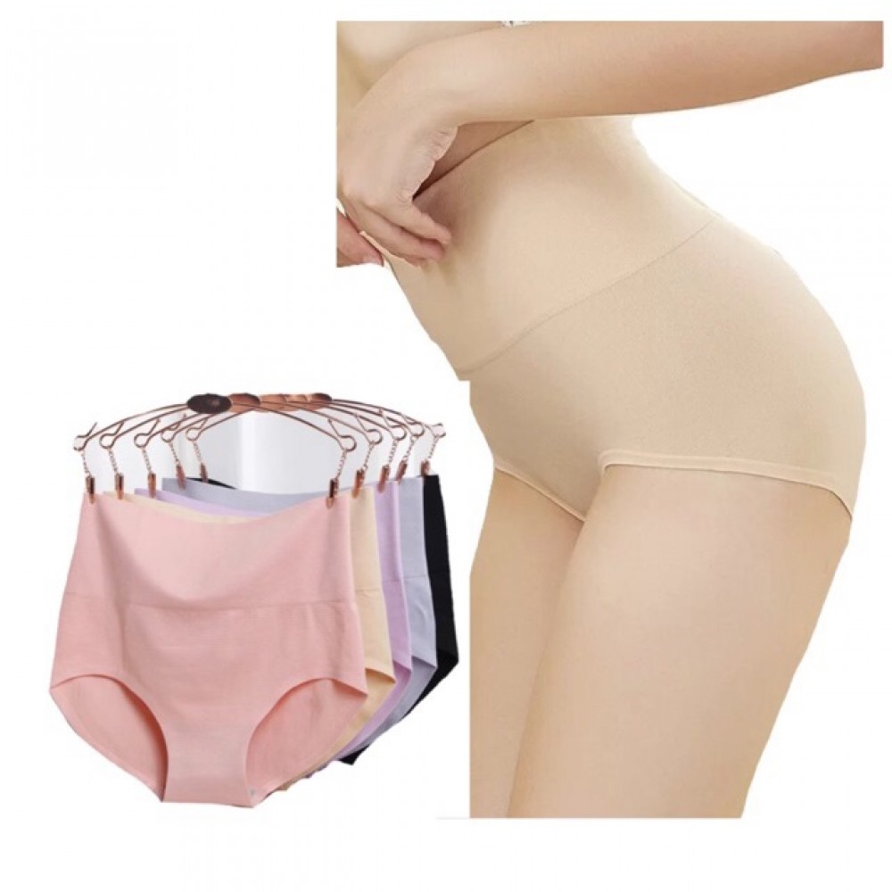 Set of 4 seemless high waist underwear for ladies, free size , super comfortable Set of 4 seemless high waist underwear for ladies, free size , super comfortable