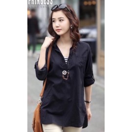 image of Plus size blouse for ladies, comfortable loose type wear (M-4XL)