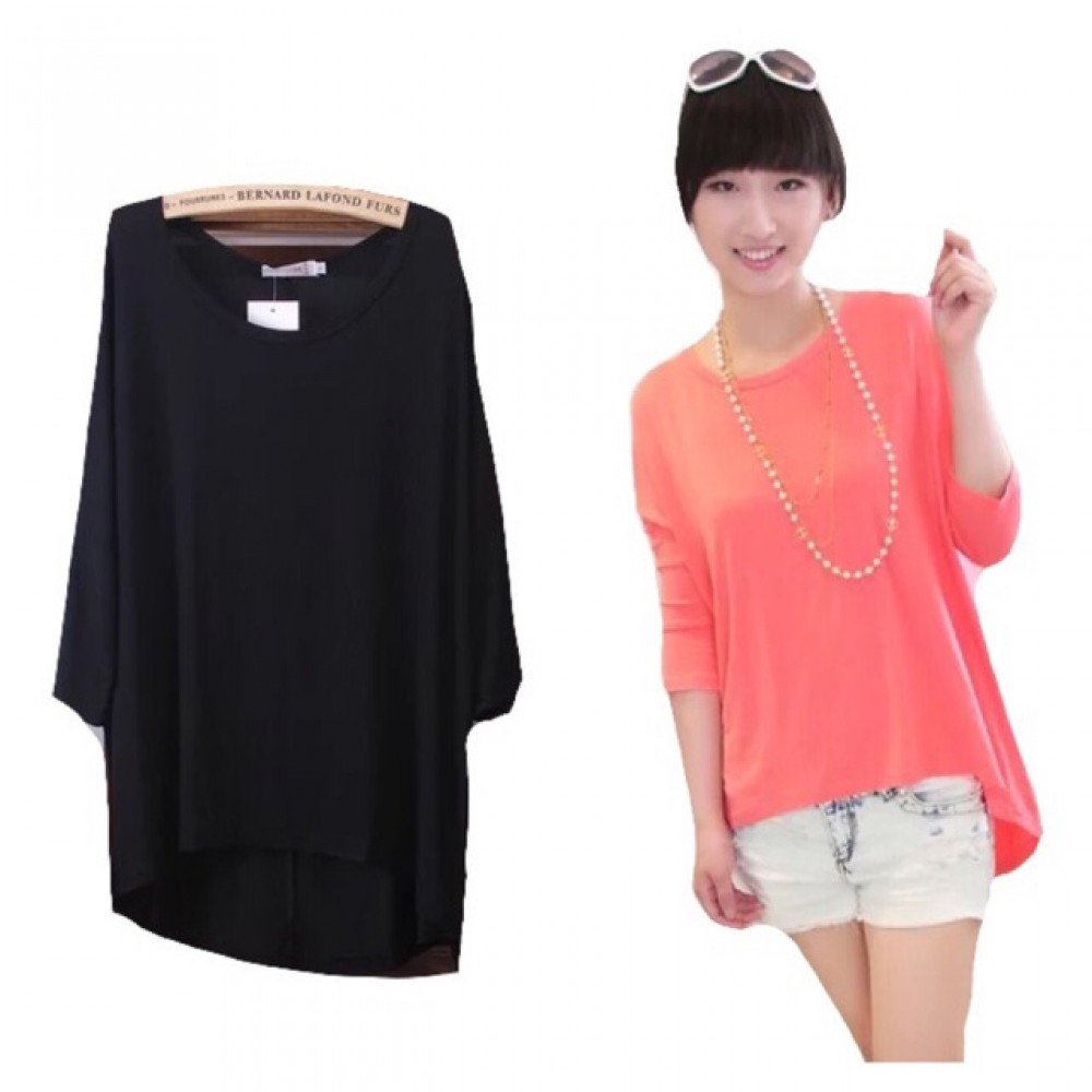 Ready stocks! Plus size + Super comfy ladies round neck blouse Ready stocks! Plus size + Super comfy ladies round neck blouse