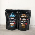 Adiicto Salmon Skin-One(1) Salted Egg Salmon Skin and One(1) Seasalt & Pepper Salmon Skin 72gram[Salted Egg Fish Skin]