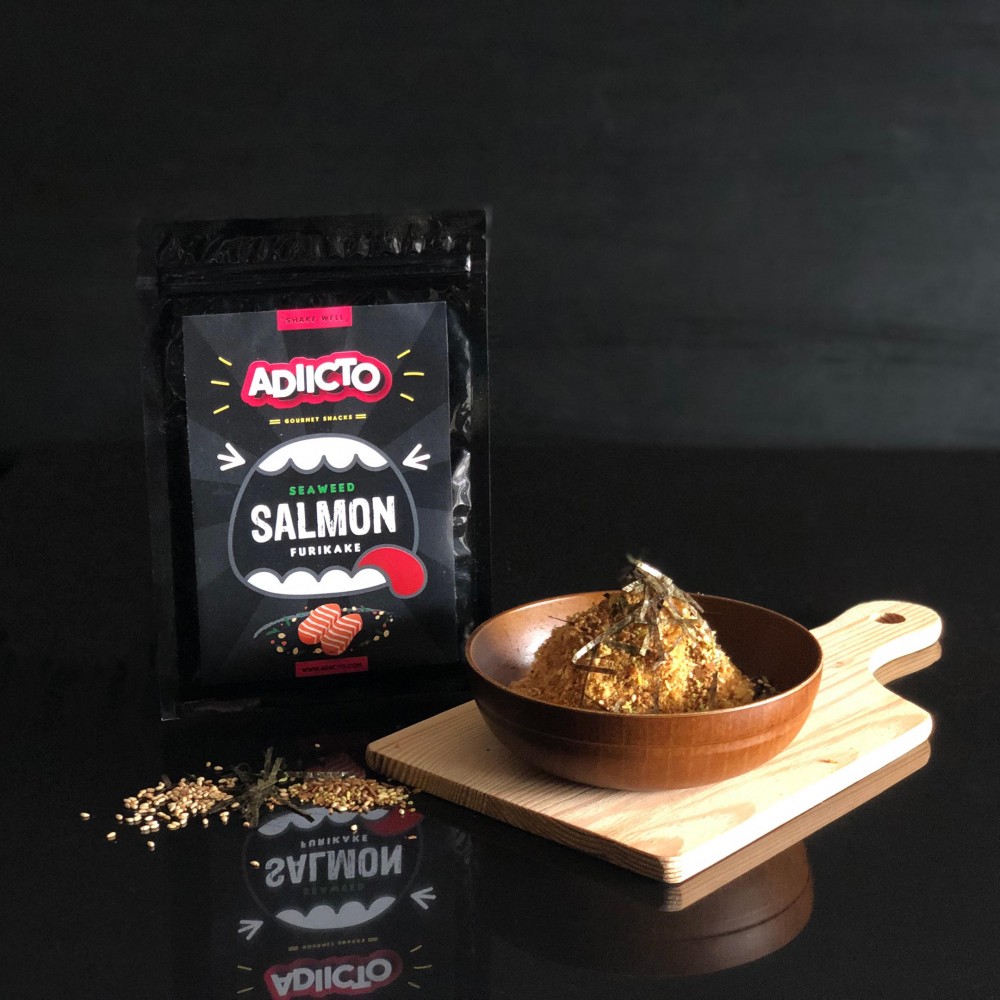 Adiicto-Seaweed Salmon Furikake 25g[Japanese Rice Seasoning][Fish Skin][Salmon Floss][Salted Egg Fish Skin]