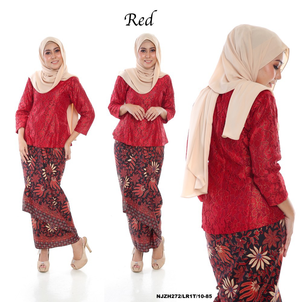NJ ExclusiveCollection Classic Kurung Modern Style with Self Tied Printed Sarong NJ ExclusiveCollection Classic Kurung Modern Style with Self Tied Printed Sarong