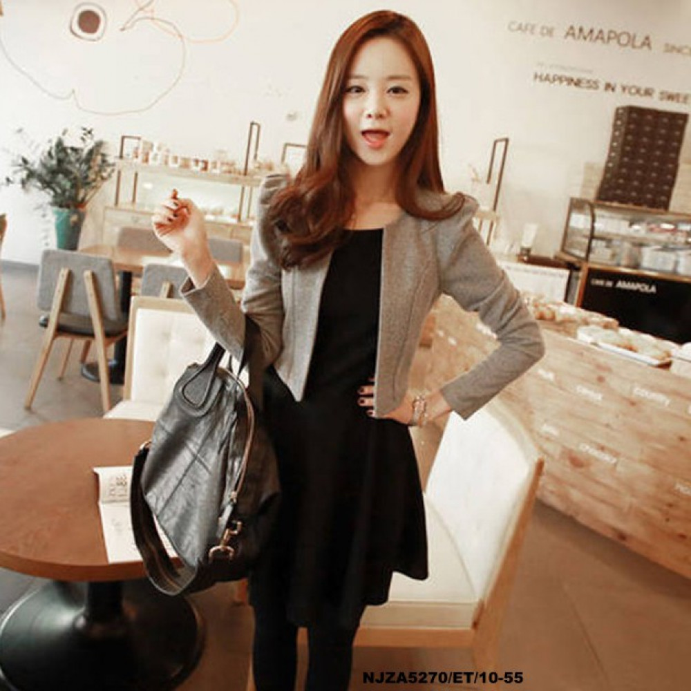 NJ ExclusiveCollections Cropped Formal Jacket with Mini Inner Dress NJ ExclusiveCollections Cropped Formal Jacket with Mini Inner Dress