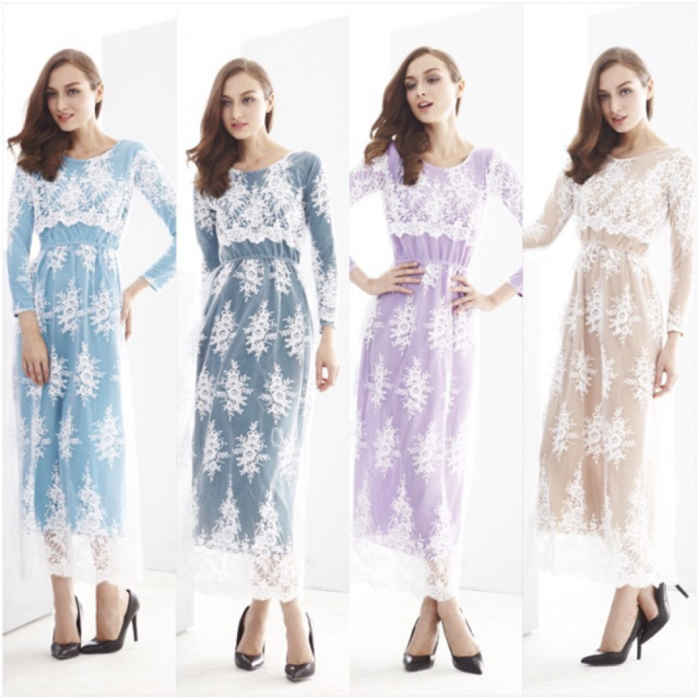 NJ Seoul Elegant Lace Modern Jubah NJ Seoul Elegant Lace Modern Jubah