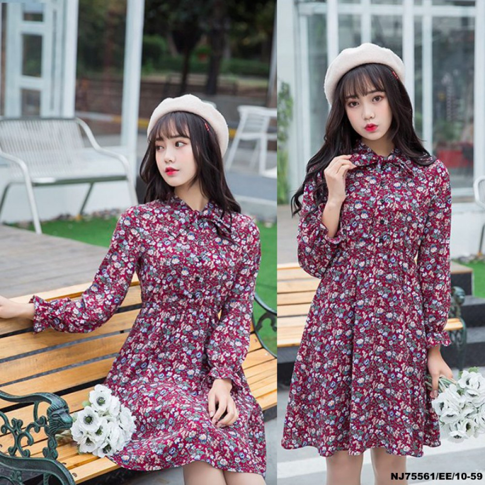 NJ SeoulFashion Pretty Floral Dress NJ SeoulFashion Pretty Floral Dress