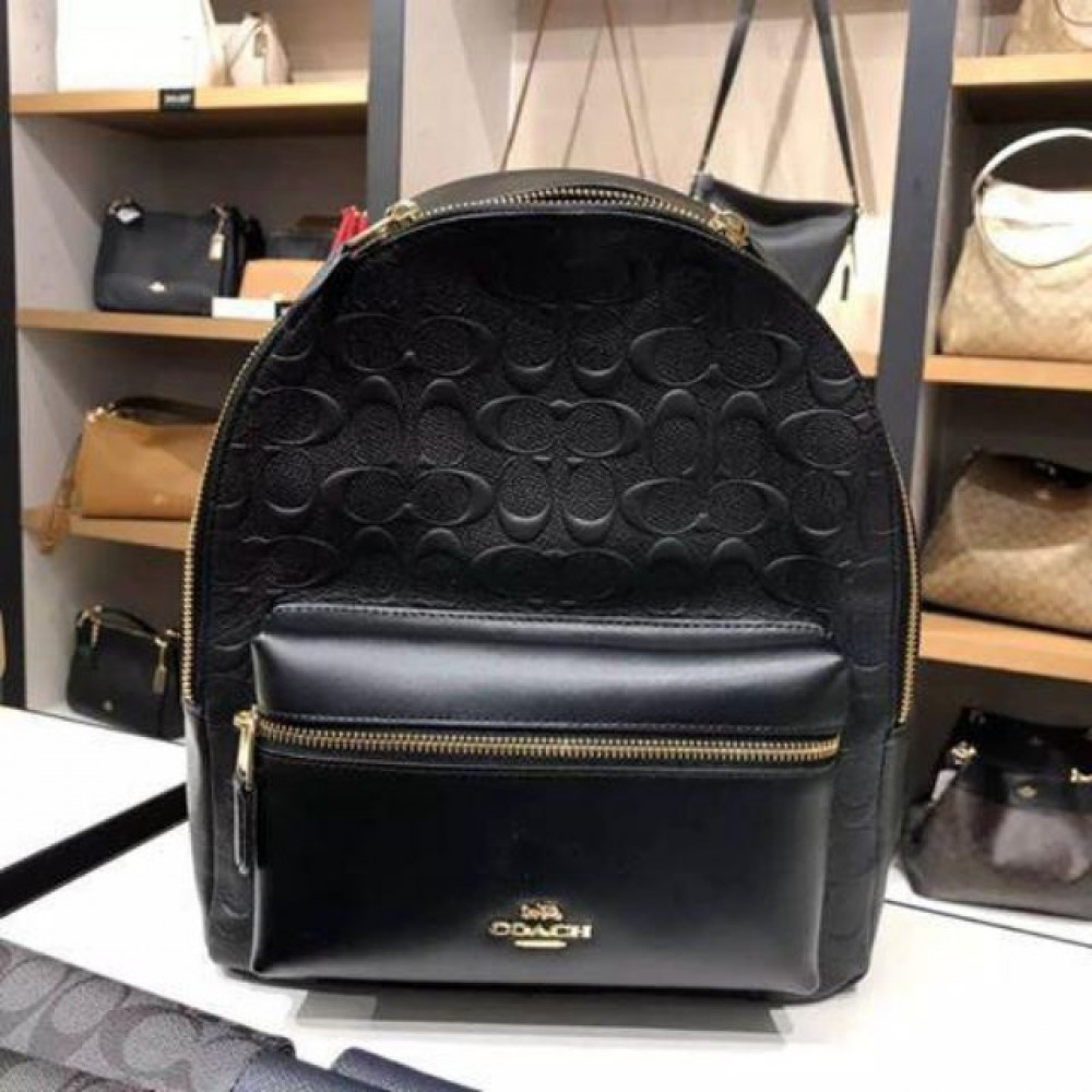 READY STOCK NJ BRANDED BAG MEDIUM CHARLIE BACKPACK IN SIGNATURE LEATHER (F32083) RU READY STOCK NJ BRANDED BAG MEDIUM CHARLIE BACKPACK IN SIGNATURE LEATHER (F32083) RU