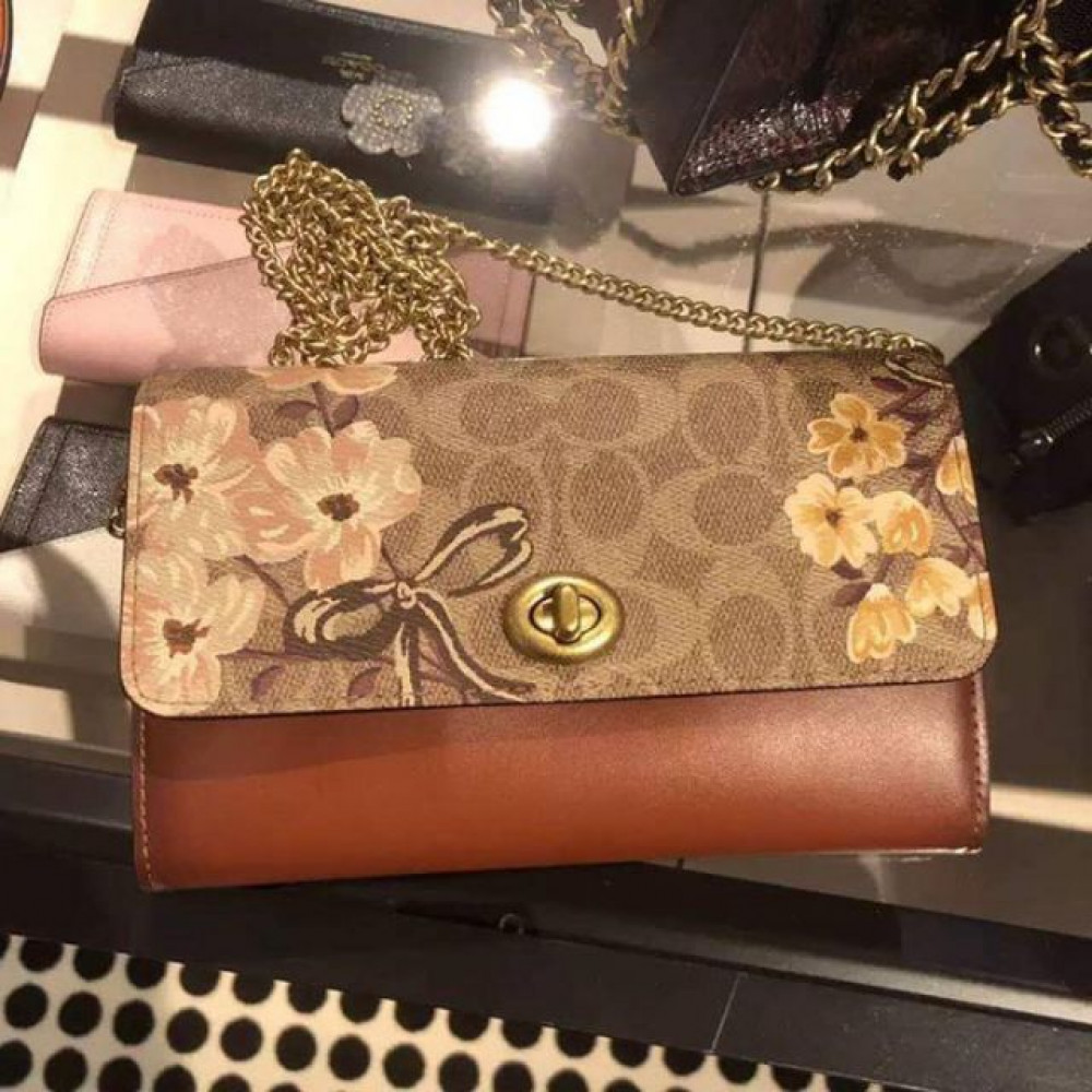 READY STOCK NJ BRANDED BAG SIGNATURE CANVAS WITH PRAIRIE FLORAL PRINT (66667) EI READY STOCK NJ BRANDED BAG SIGNATURE CANVAS WITH PRAIRIE FLORAL PRINT (66667) EI
