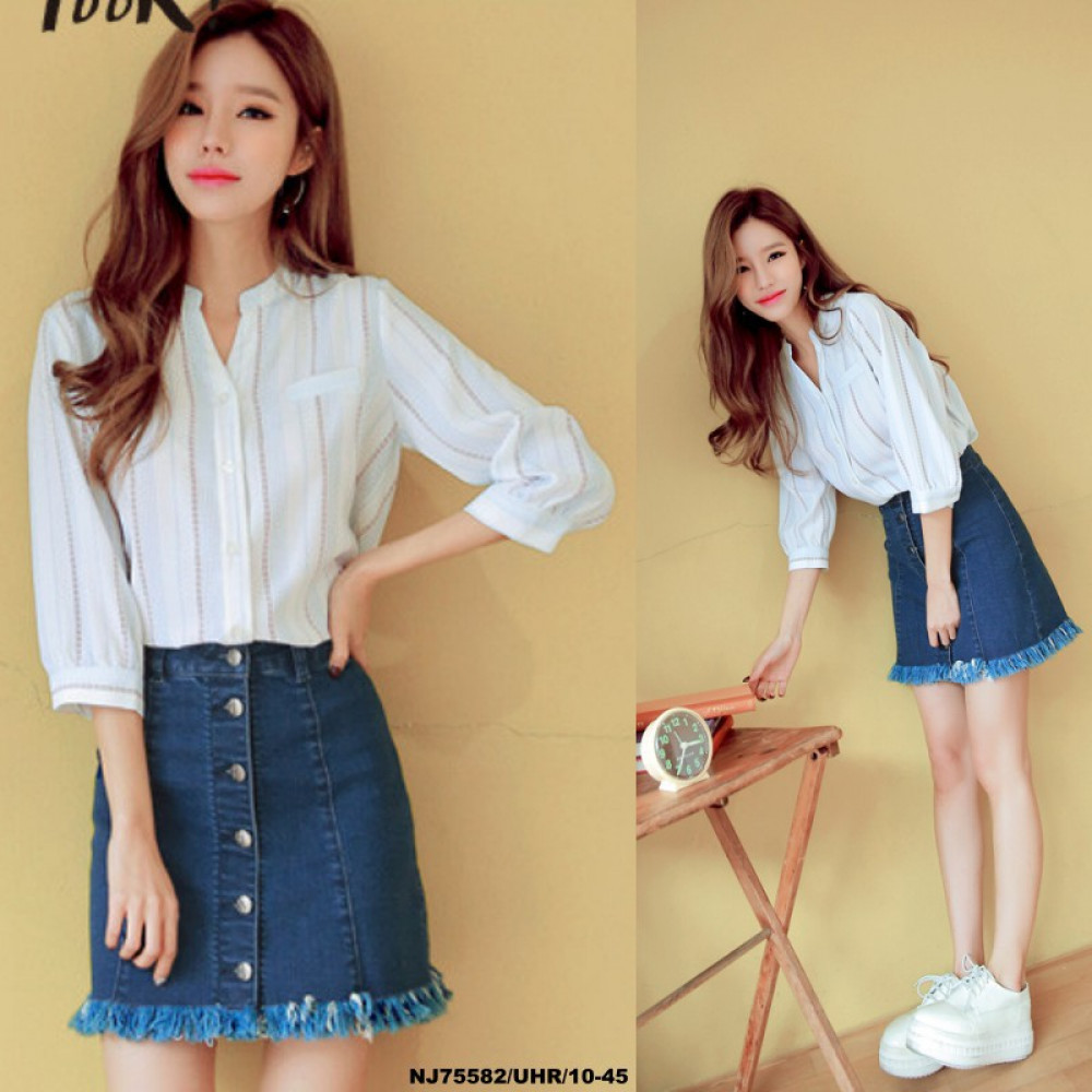NJ Fashion Stylish OL Button Top NJ Fashion Stylish OL Button Top