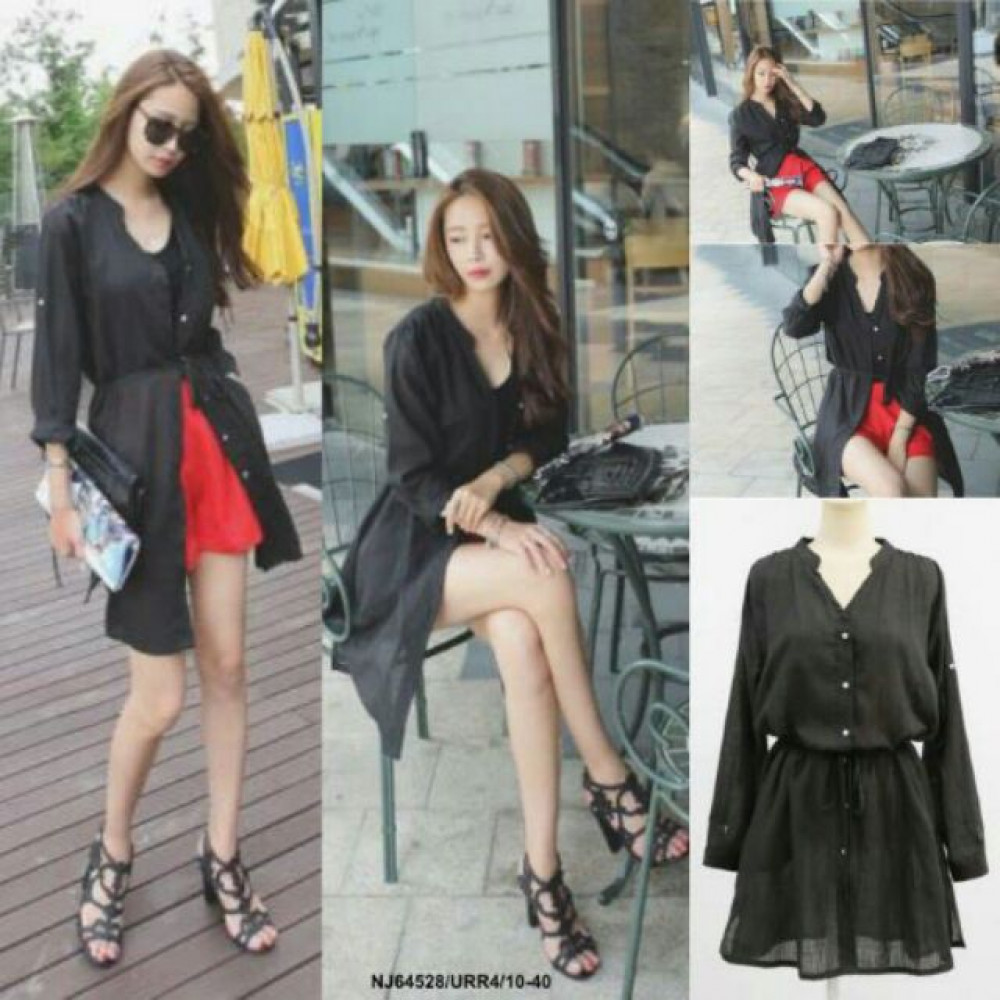 NJ Fashion Stylish Cardigan Black NJ Fashion Stylish Cardigan Black