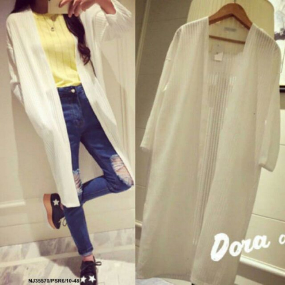 NJ Fashion Cardigan White NJ Fashion Cardigan White