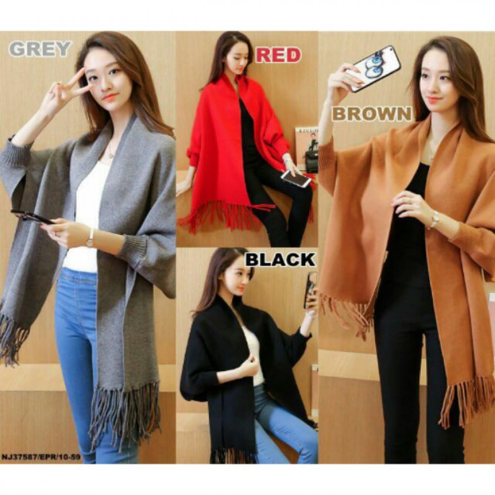 NJ Fashion Elegant Plain Cardigan NJ Fashion Elegant Plain Cardigan