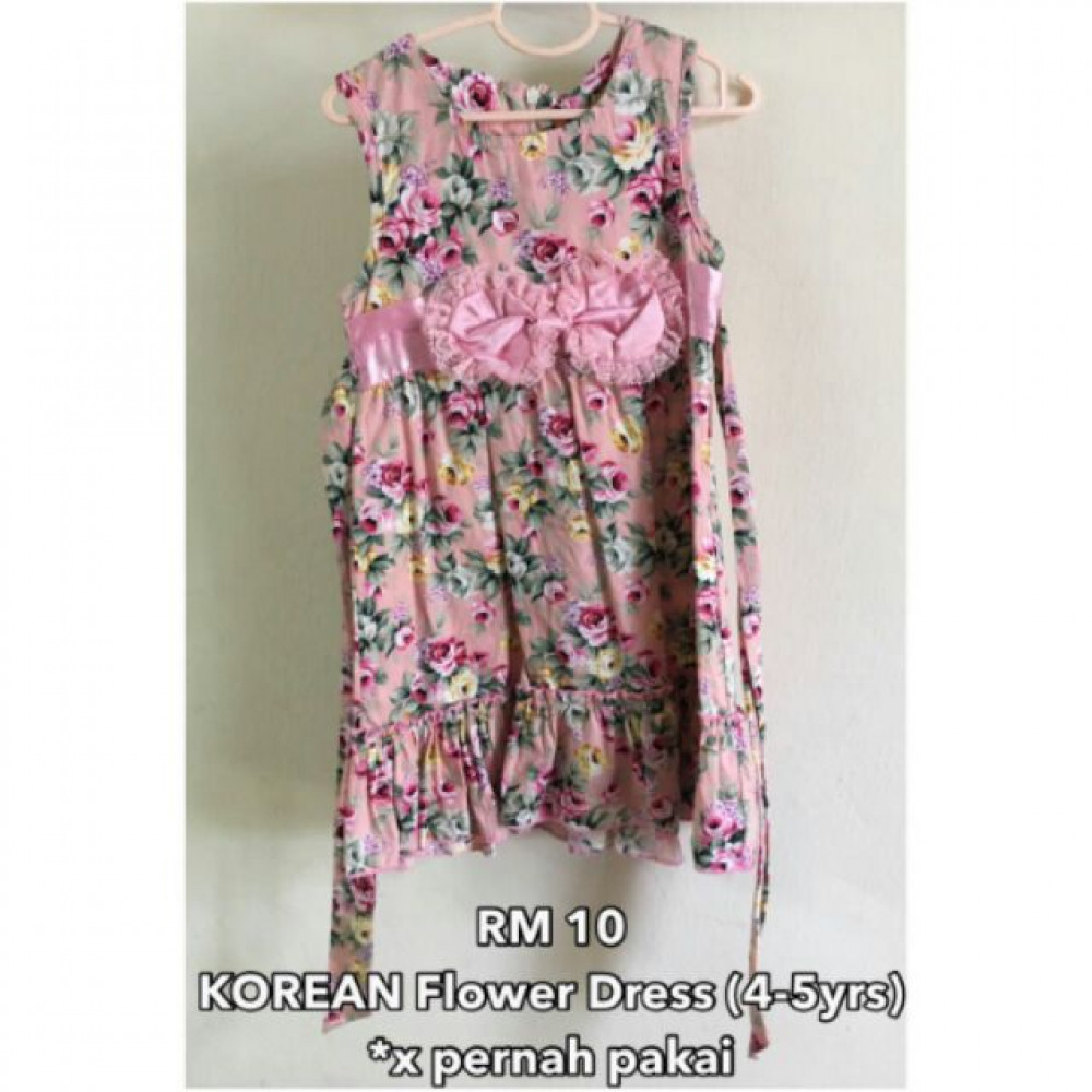 NJ Korea Flower Kids Dress NJ Korea Flower Kids Dress