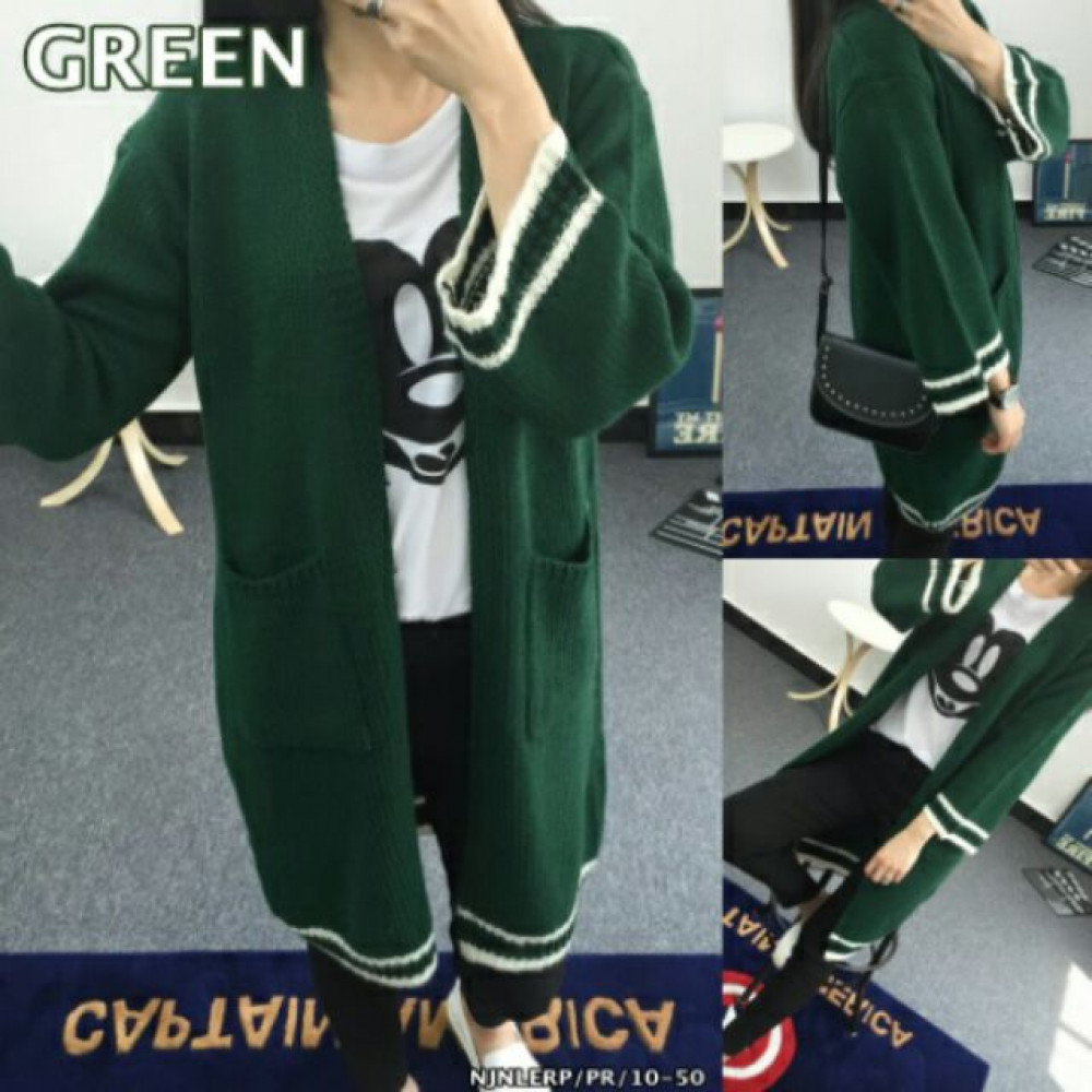 NJ Fashion Knitted Long Cardigan NJ Fashion Knitted Long Cardigan
