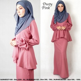 image of NJBoutique.RTW Exclusive Baju Kurung Collections (Ready-To-Wear) DUSTY PINK