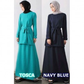 image of READY STOCK❗ NJ ExclusiveCollections 2pcs Double Layer Sleeve Modern Kurung