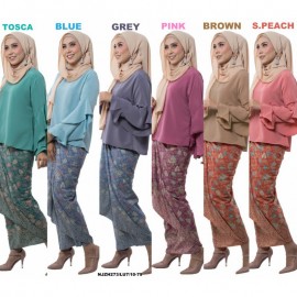 image of NJ ExclusiveCollections Kurung Modern Style With Self Tied Sarong
