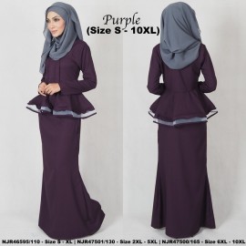 image of READYSTOCK NJBoutique.RTW Exclusive Baju Kebaya Collections - PURPLE