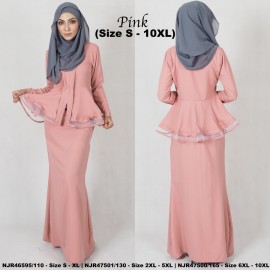 image of READYSTOCK NJBoutique.RTW Exclusive Baju Kebaya Collections - PINK