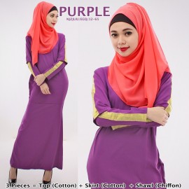 image of CLEARANCE SALE NJ SEOUL 2 IN 1 InspiredCollections Glitter Shoulder Kurung