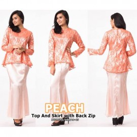 image of CLEARANCE SALE NJ SeoulFashion Modern Lace Top With Mermaid Long Skirt