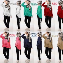 image of READY STOCK NJ RosieAnnFashion Round Neck CrossDesign Women Blouse