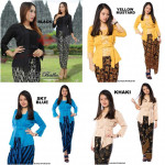 NJ Boutique Exclusive Collections Bali Balbo Kebaya with Printed Batik Skirt 