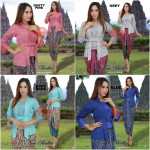 NJ Boutique Exclusive Collections Bali Balbo Kebaya with Printed Batik Skirt 