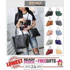 image of Ready Stock >> MICOLE 4 in 1 Handbag Women Shoulder Bag Sling Bag BS3014