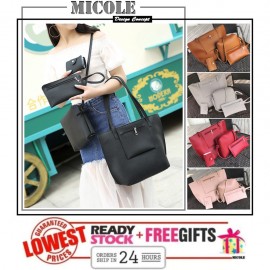 image of Ready Stock>> MICOLE 4 in 1 Shoulder Bag Handbag Women Sling Bag Beg BS3009