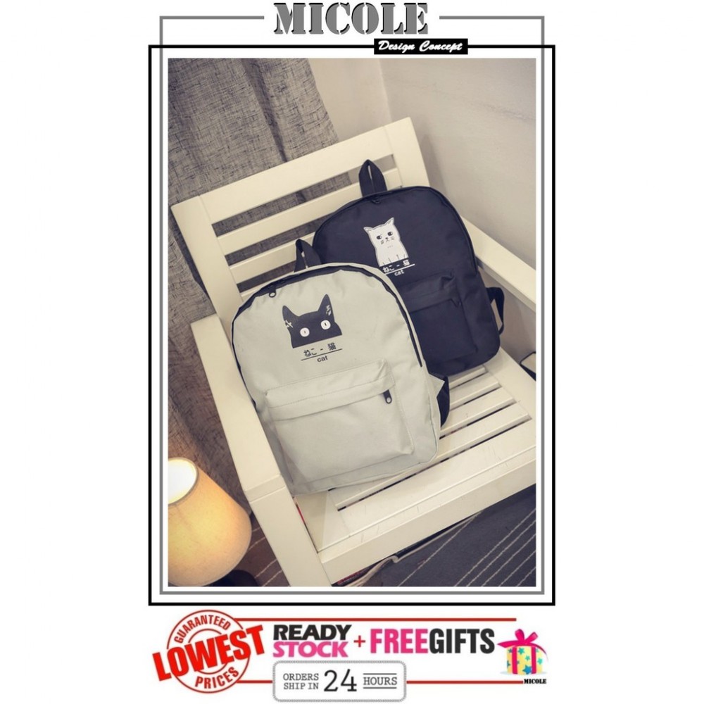 Ready Stock>>MICOLE CAT Rucksack Backpack School Bag Travel Bag Pack BP1015 Ready Stock>>MICOLE CAT Rucksack Backpack School Bag Travel Bag Pack BP1015
