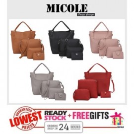 image of Ready Stock>> MICOLE 4 IN 1 Shoulder Bag Handbag Women Sling Bag Beg BS3021