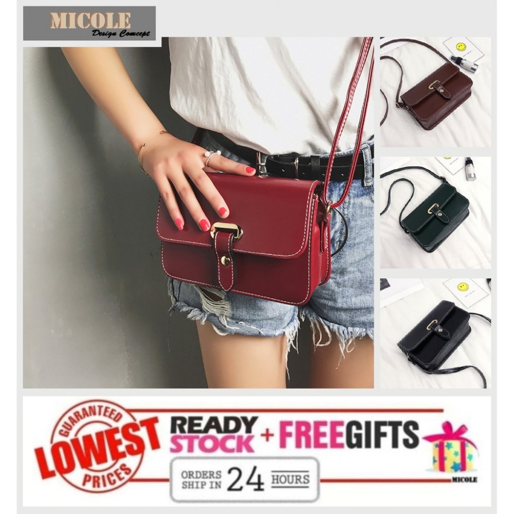 READY STOCK>> MICOLE Korean Shoulder Bag Handbag Women Sling Bag Beg SB2021 READY STOCK>> MICOLE Korean Shoulder Bag Handbag Women Sling Bag Beg SB2021