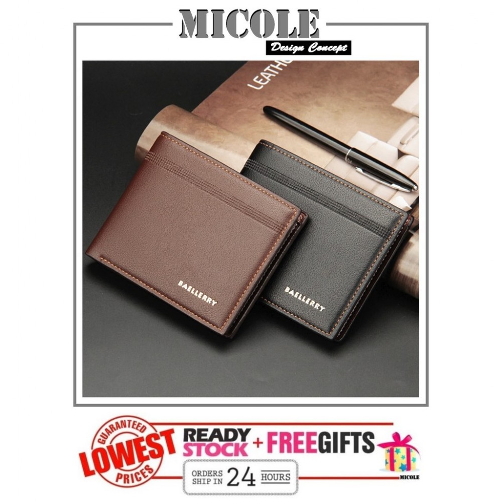 ReadyStock>> MICOLE Premium Short PU Leather Men Purse Wallet Men Bag WM1004 ReadyStock>> MICOLE Premium Short PU Leather Men Purse Wallet Men Bag WM1004