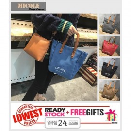 image of Ready Stock>> MICOLE 2IN1 Canvas Shoulder Bag Handbag Women Sling Bag BS3017