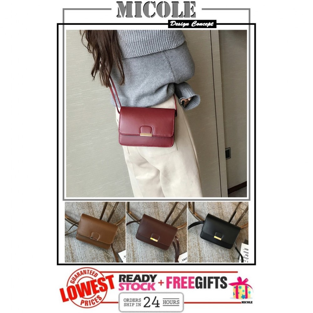 READY STOCK>> MICOLE Korean Shoulder Bag Handbag Women Sling Bag Beg SB2070 READY STOCK>> MICOLE Korean Shoulder Bag Handbag Women Sling Bag Beg SB2070