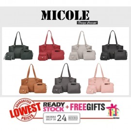 image of Ready Stock>> MICOLE 4 in 1 Shoulder Bag Handbag Women Sling Bag Beg BS3022